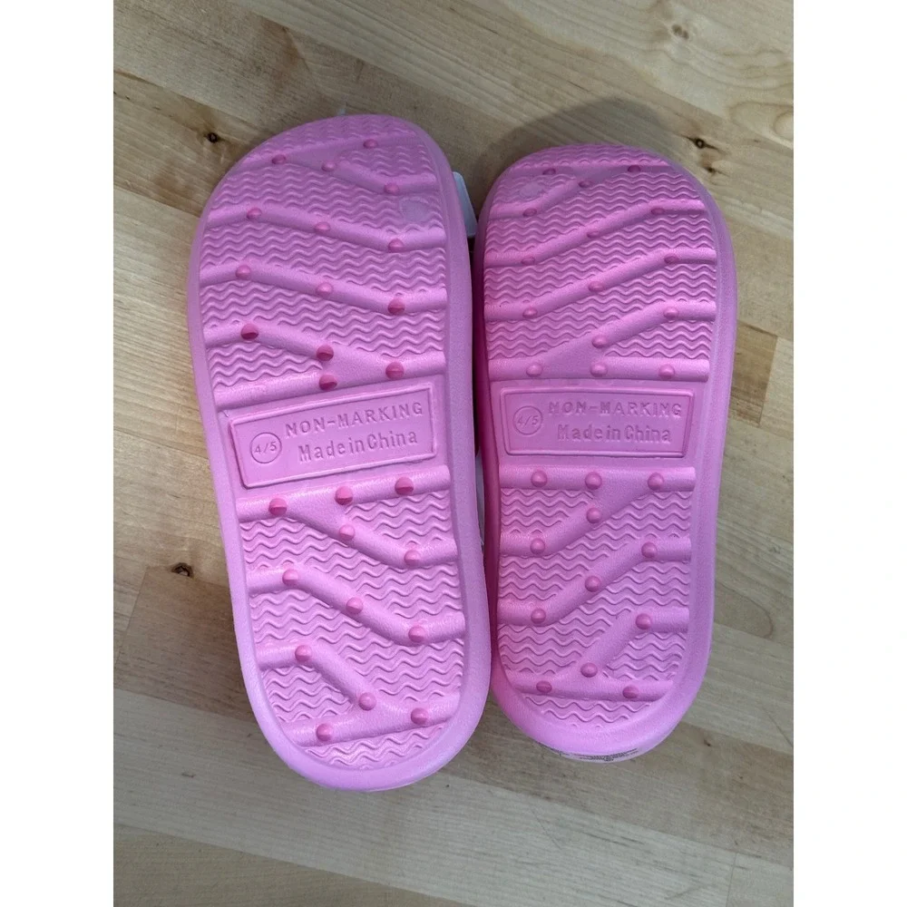 Hello Kitty Slides Sandals Kids Pink Size‎ 4/5 Sanrio Character Shoes